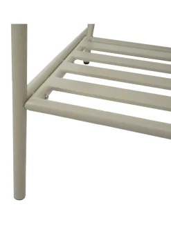 Aluminium-Gartengarnitur O11, Hellgrün Polster beige