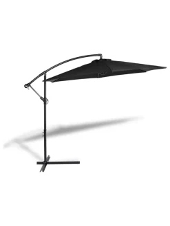 Ampelschirm in Schwarz - (H)250 cm