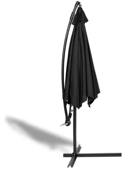 Ampelschirm in Schwarz - (H)250 cm