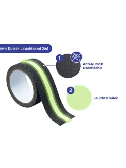 Antirutsch-Tape "Maximex" in Schwarz - (L)300 cm