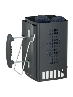 Anzündkamin in Schwarz