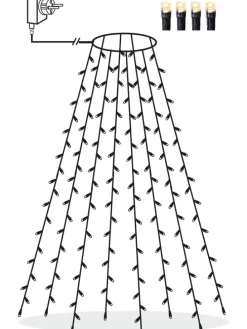 Außen Lichterkette Marten in Schwarz