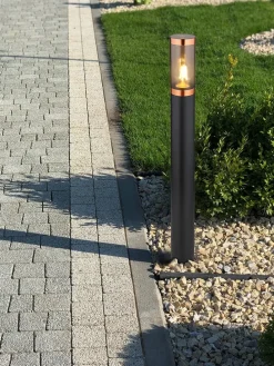 Außenleuchte "Boston" in Schwarz - (B)13 x (H)80 cm
