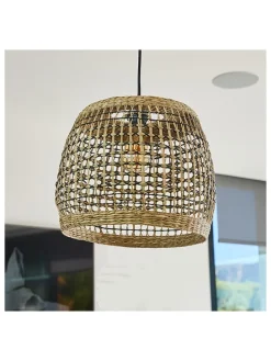 Außenleuchte "Cesare" in Hellbraun - (H)28 x Ø 35 cm