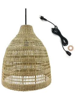 Außenleuchte "Freya" in Hellbraun - (H)56 x Ø 49 cm