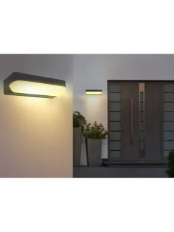 Außenleuchte in Anthrazit - (L)26 x (B)6 cm