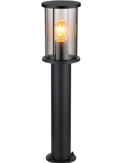 Außenleuchte in Schwarz - (H)60 x Ø 14,3 cm