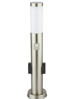 Außenleuchte in Silber - (H)60 x Ø 13 cm