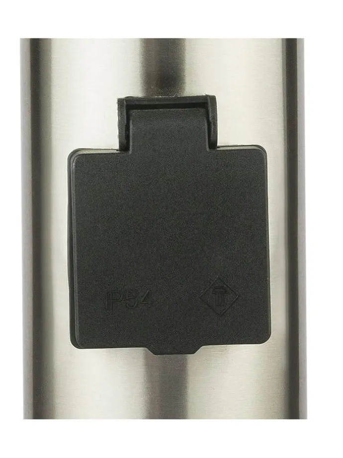 Außenleuchte in Silber - (H)60 x Ø 13 cm