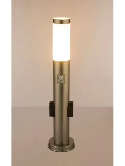 Außenleuchte in Silber - (H)60 x Ø 13 cm