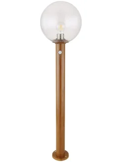 Außenleuchte "Ossy" in Hellbraun - (H)100 x Ø 25 cm