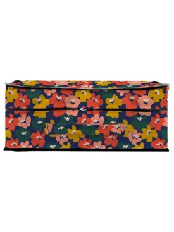 Aufbewahrungsbox "Flowers" in Bunt - (B)36 x (H)11 x (T)25 cm