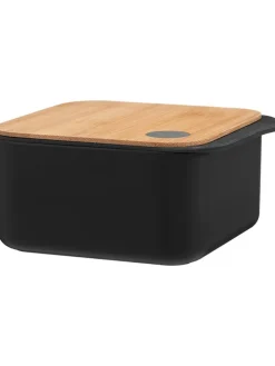 Aufbewahrungsbox in Schwarz/ Hellbraun - 600 ml