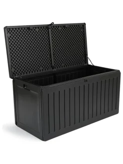 Aufbewahrungsbox in Schwarz - (B)109 x (H)55 x (T)52 cm