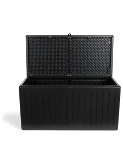 Aufbewahrungsbox in Schwarz - (B)109 x (H)55 x (T)52 cm