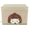 Aufbewahrungsbox mit Deckel "Igel" in Beige - (B)51 x (H)36 x (T)36 cm