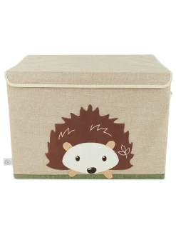 Aufbewahrungsbox mit Deckel "Igel" in Beige - (B)51 x (H)36 x (T)36 cm
