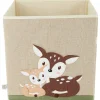 Aufbewahrungsbox "Rehe" in Beige - (B)33 x (H)33 x (T)33 cm