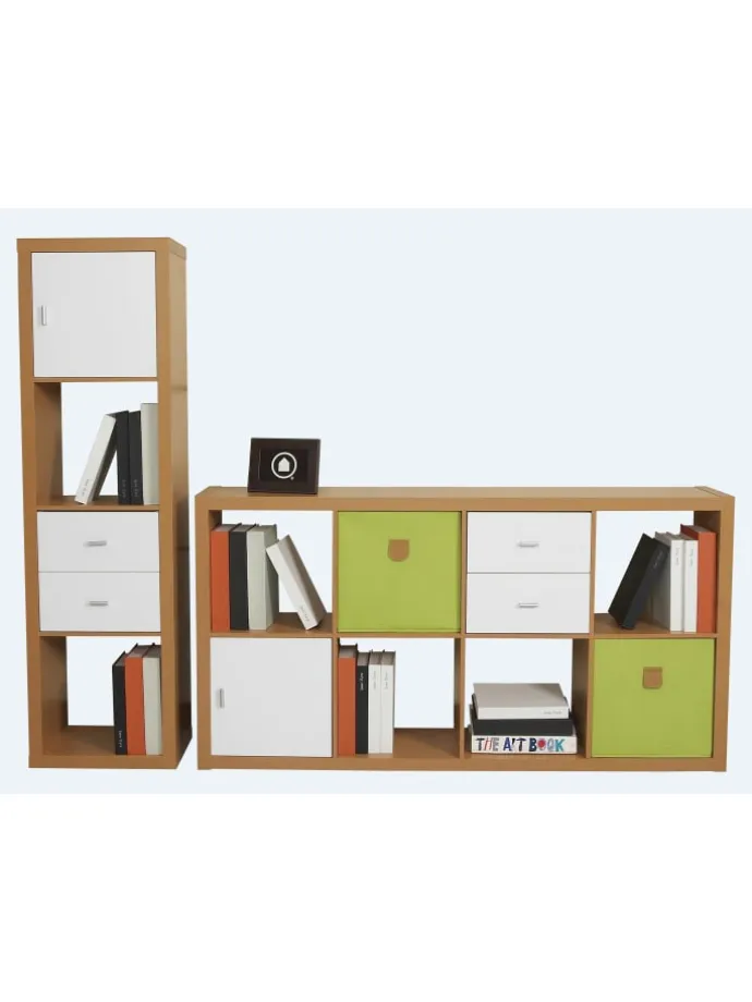 Aufbewahrungsboxen Set "Stor'It" in Grün - (B)34 x (H)34 x (T)34cm