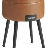 Aufbewahrungshocker in Hellbraun - (H)44,4 x Ø 32 cm
