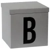 Aufbewahrungskiste "B" in Grau - (B)30 x (H)30 x (T)30 cm