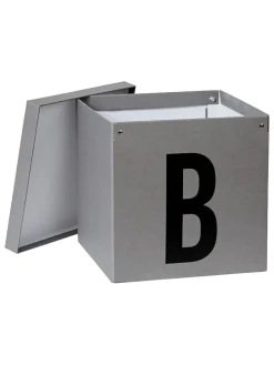 Aufbewahrungskiste "B" in Grau - (B)30 x (H)30 x (T)30 cm