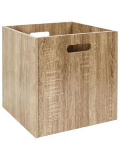 Aufbewahrungskiste in Natur - (B)30 x (H)30 x (T)30 cm