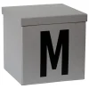 Aufbewahrungskiste "M" in Grau - (B)30 x (H)30 x (T)30 cm