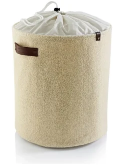 Aufbewahrungskorb in Creme - (H)40 x Ø 37 cm