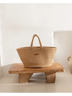 Aufbewahrungskorb in Hellbraun - (H)30 cm