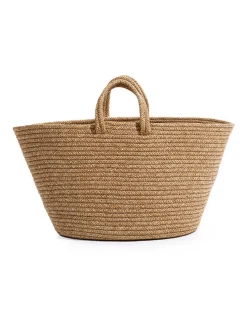 Aufbewahrungskorb in Hellbraun - (H)30 cm