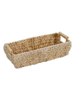 Aufbewahrungskorb in Natur - (B)43 x (H)13,5 x (T)19 cm