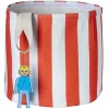 Aufbewahrungskorb "Lennie" in Rot/ Weiß - Ø 30 cm