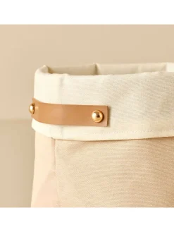 Aufbewahrungskorb "Leya" in Beige - (B)16 x (H)13 cm