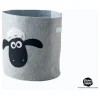 Aufbewahrungskorb "Shaun" in Grau - (H)46 x Ø 43 cm