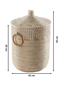 Aufbewahrungskorb WOMAWHITE in Beige