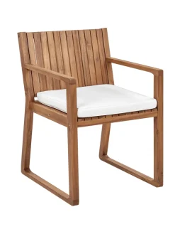 Auflagen SASSARI in Weiß - (W) 46 x (H) 5 x (L) 46 cm