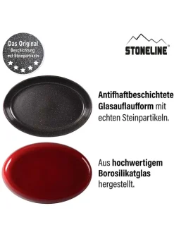 Auflaufform in Rot - (L)34 x (B)24 cm