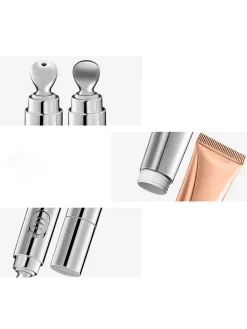 Augenkonturen-Massagegerät in Silber/ Gold