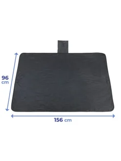 Auto-Scheibenabdeckung in Schwarz/ Silber - (L)96 x (B)156 cm