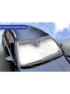 Auto-Sonnenschutz in Silber - (L)73 x (B)138 cm