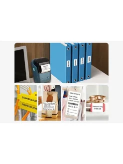 B1 Drahtloser Etikettendrucker Bluetooth Blau