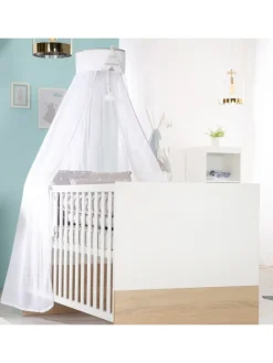 Babymöbel Set Gabriella 2-tlg. Bicolor mit Bett & Wickelkommode