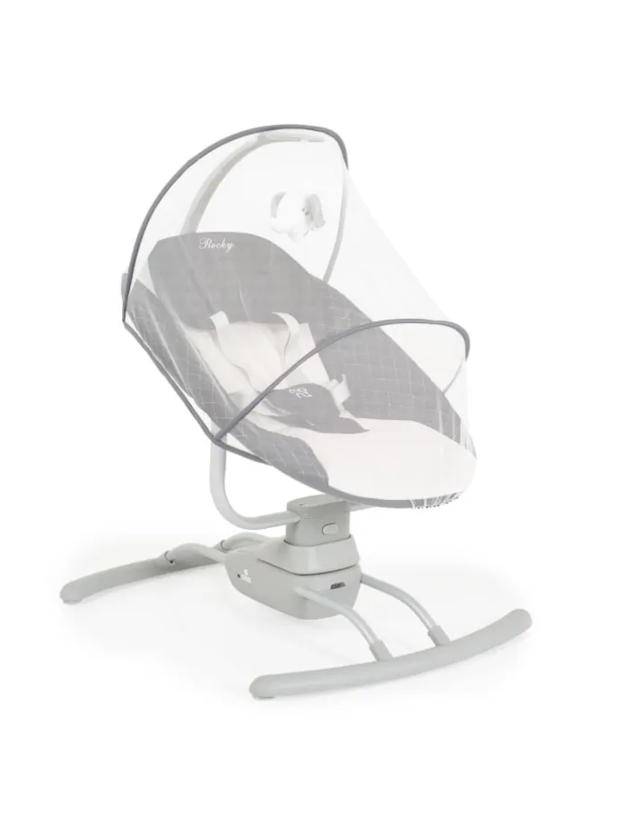 Babywippe elektrisch Rocky Kissen in natur