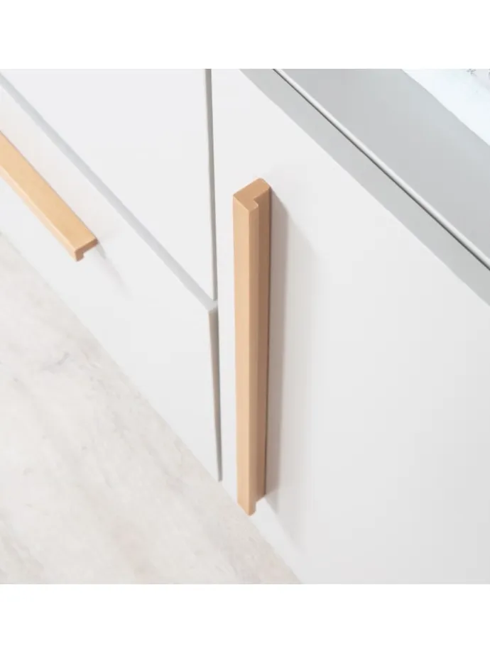 Babyzimmer Set Lea 2-tlg. Holz Beige/Grau mit Bett & Kommode