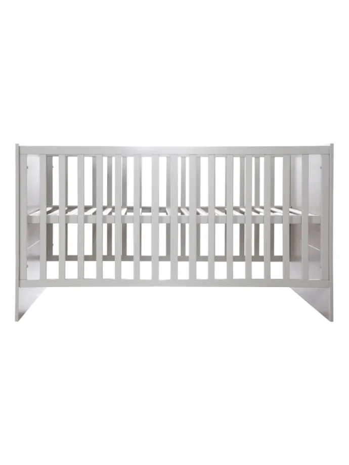 Babyzimmer Set Lea 2-tlg. Holz Beige/Grau mit Bett & Kommode