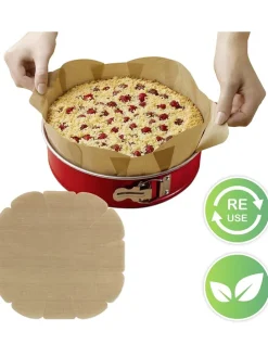 Backfolien-Zuschnitt in Hellbraun - Ø 40 cm