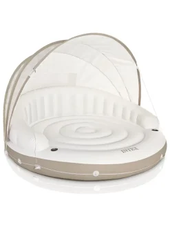 Badeinsel "Canopy Island" in Weiß/ Beige