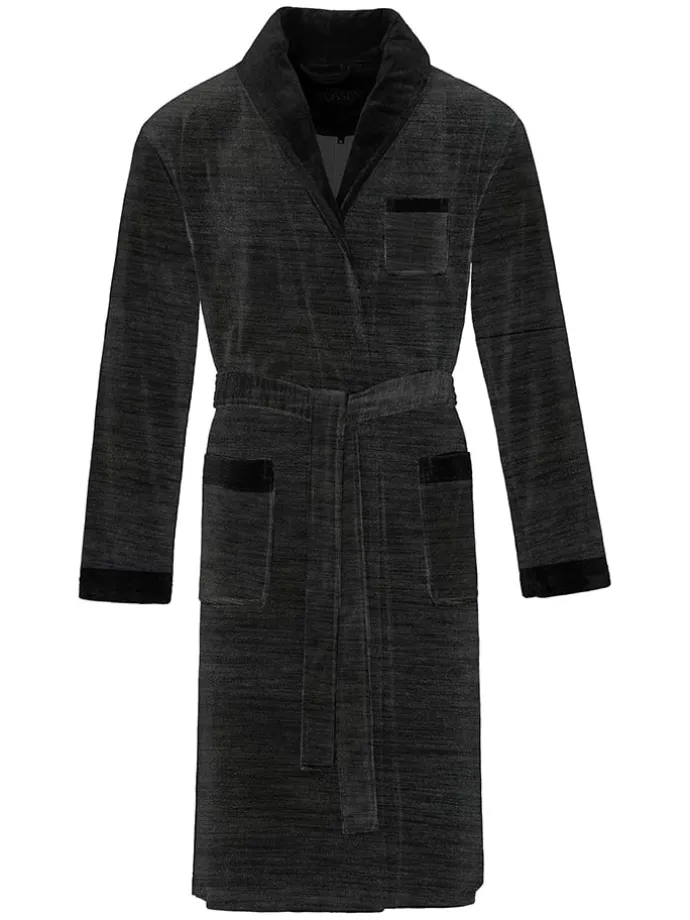 Bademantel "Alberto" in Schwarz