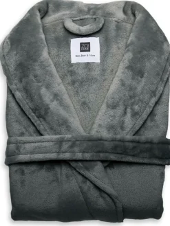 Bademantel "Cara" in Anthrazit